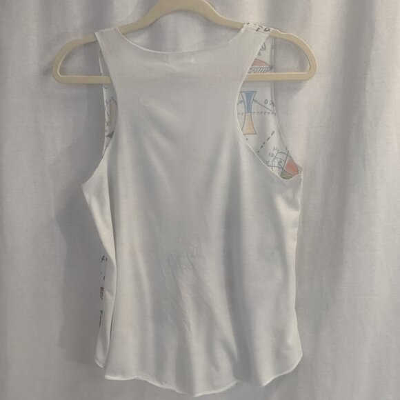 L.A. Soul Size *Small Tank Top White with Science Print - Picture 5 of 11